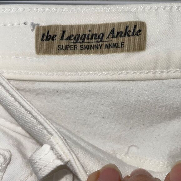 AG Adriano Goldschmied Women's The Legging Ankle Super Skinny Pants Jeans 25R Wh - Picture 5 of 11